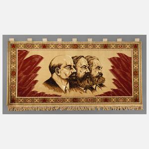 Wandteppich Marx-Engels-Lenin