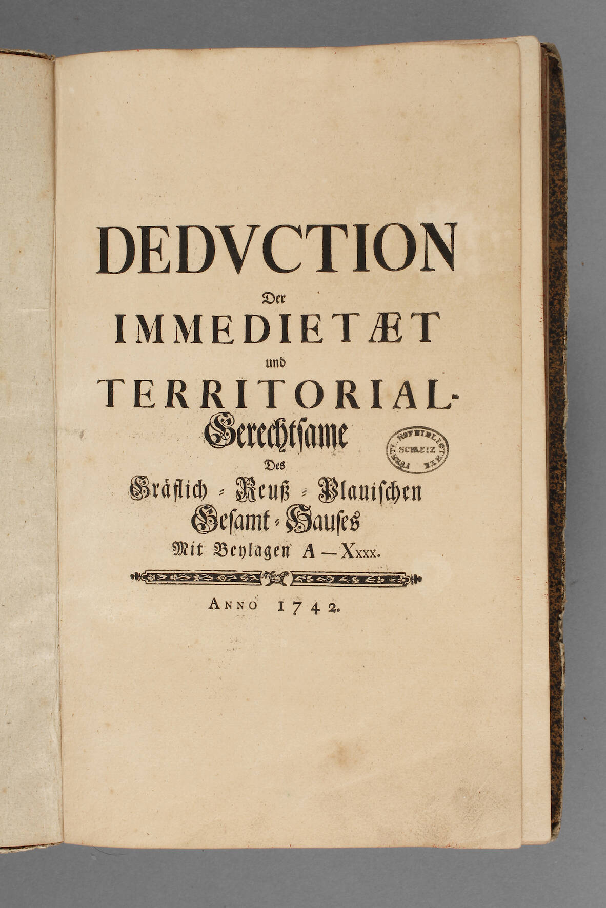 Deduction der Immedietaet