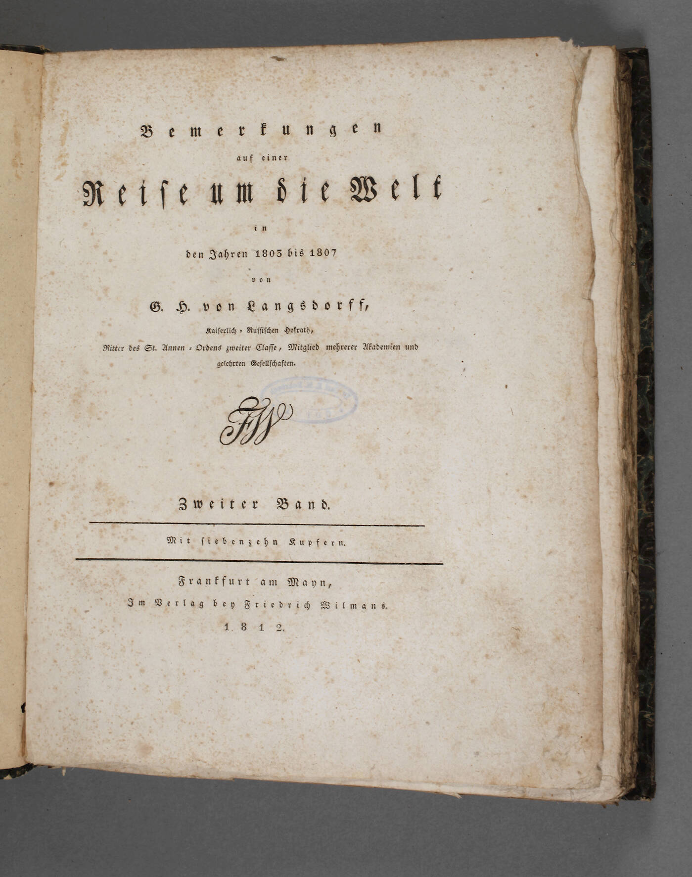 Bemerkungen auf einer Reise um die Welt