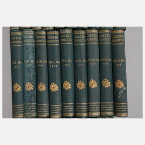 Konvolut Goethe-Jahrbuch