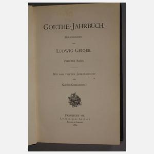 Konvolut Goethe-Jahrbuch