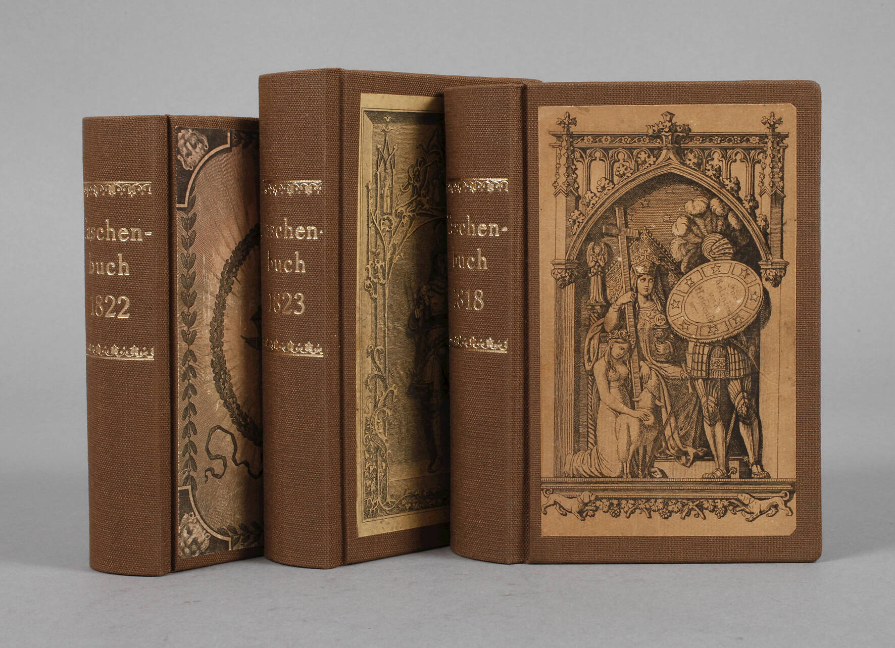 Drei Taschenbücher um 1820