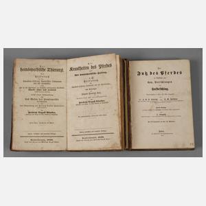 Zwei Bücher Pferdewissenschaft