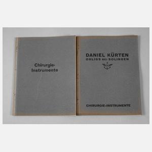 Paar Musterbücher Chirurgie-Instrumente