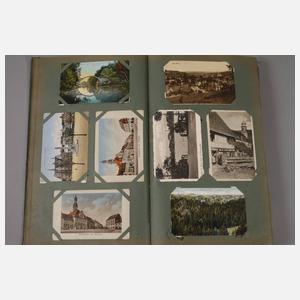 Ansichtskartenalbum Thüringen/Sachsen