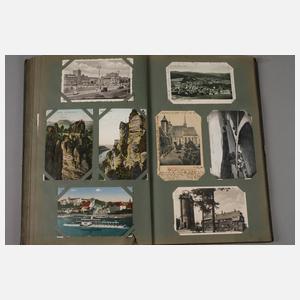 Ansichtskartenalbum Thüringen/Sachsen