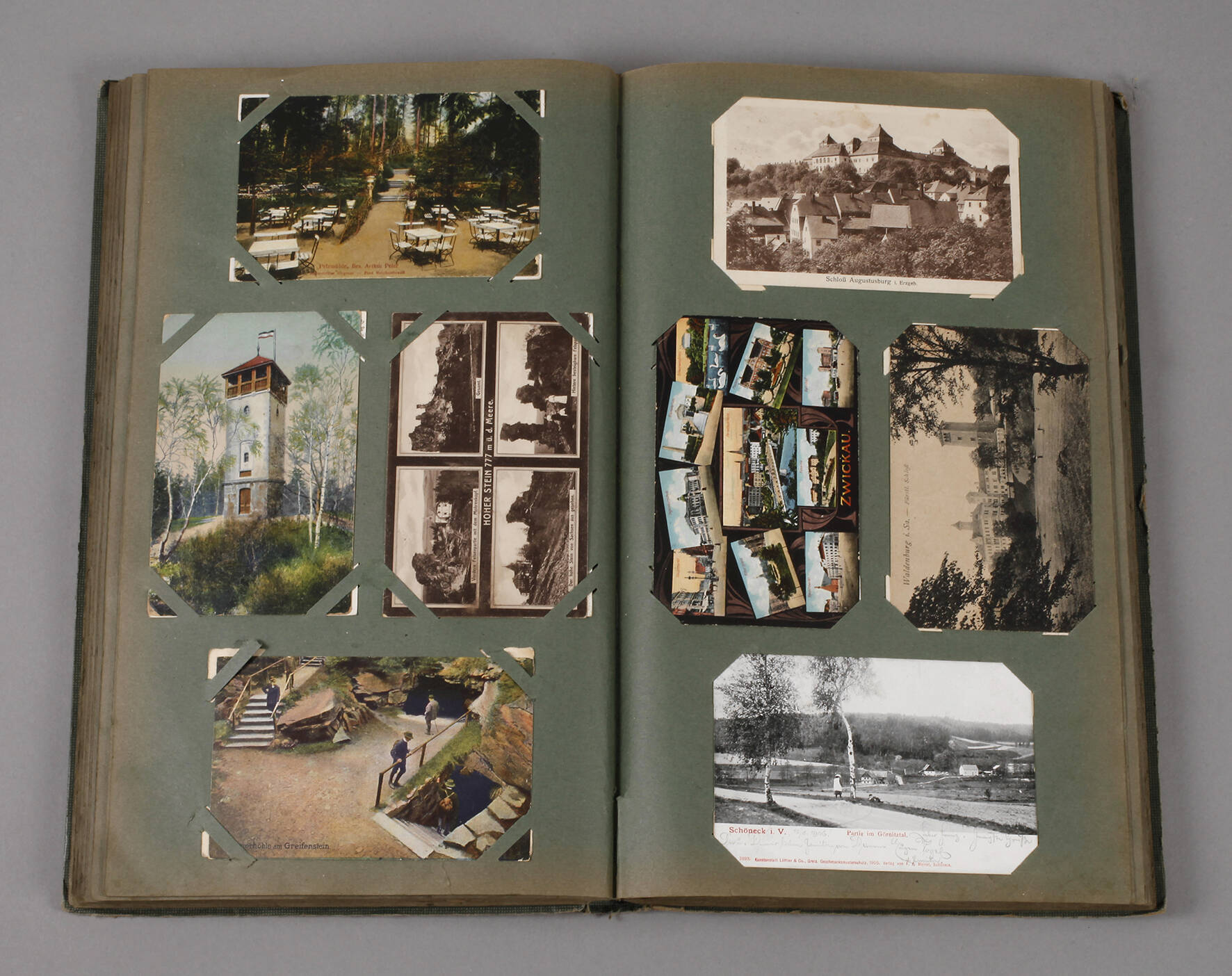Ansichtskartenalbum Thüringen/Sachsen
