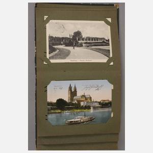 Zwei Ansichtskartenalben Berlin und Magdeburg