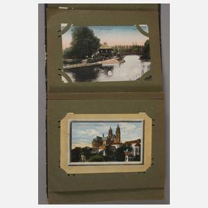 Zwei Ansichtskartenalben Berlin und Magdeburg