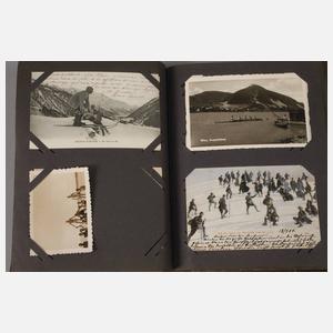 Zwei Postkartenalben