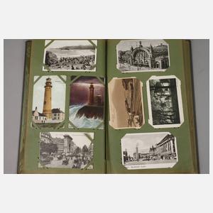 Zwei Postkartenalben