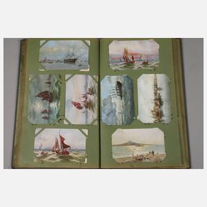 Zwei Postkartenalben