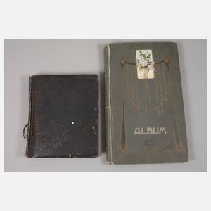 Zwei Postkartenalben