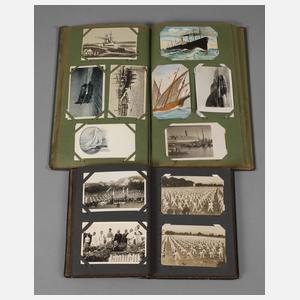 Zwei Postkartenalben