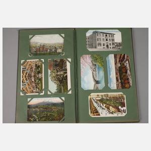 Zwei Postkartenalben