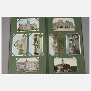 Zwei Postkartenalben