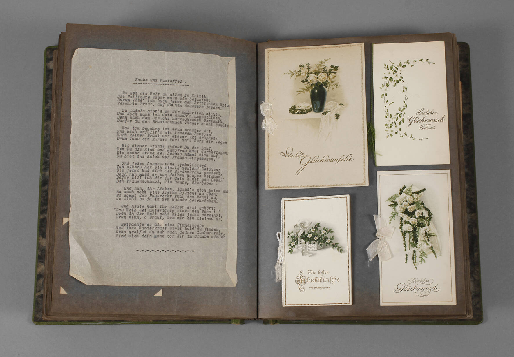 Sammlung Glückwunschkarten