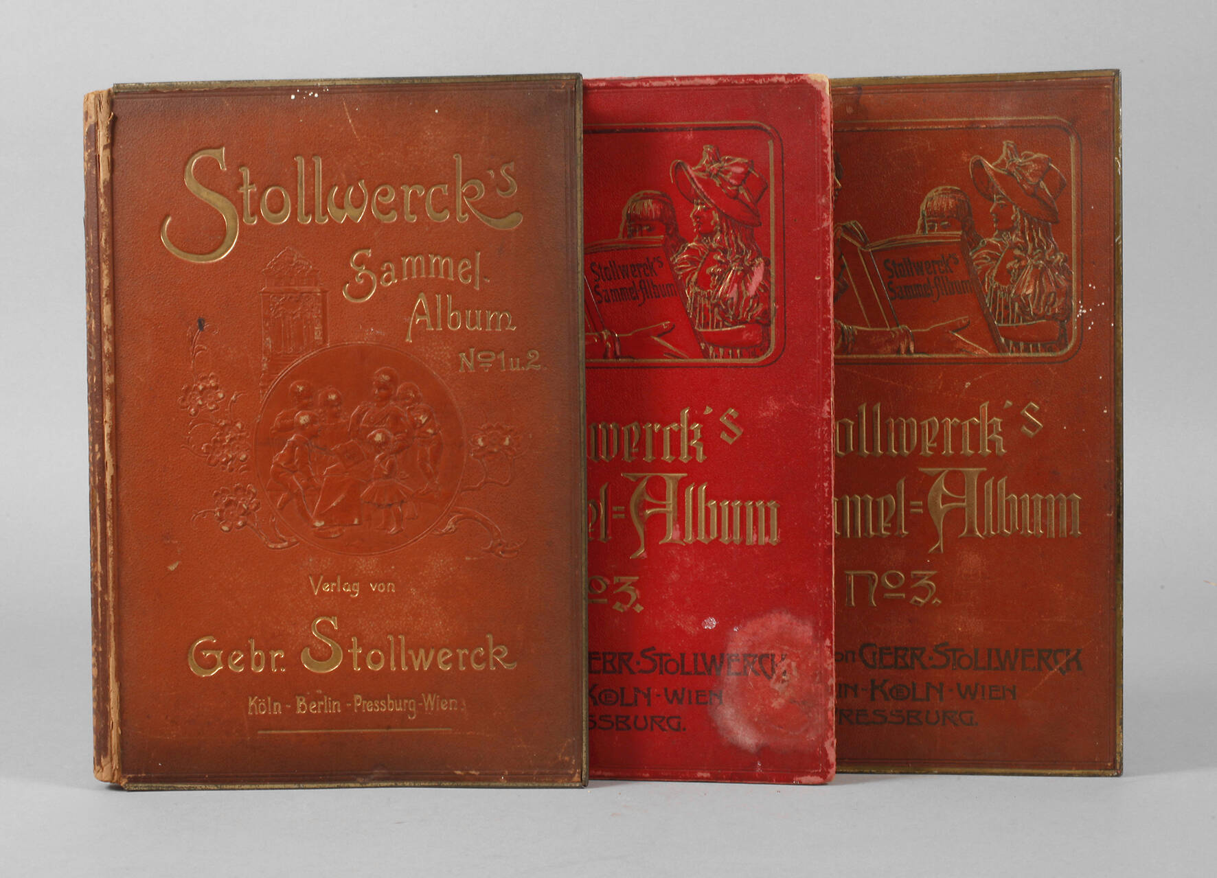 Drei Stollwerckalben um 1895