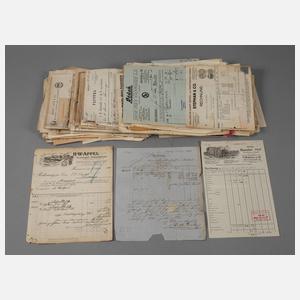 Konvolut Firmenrechnungen