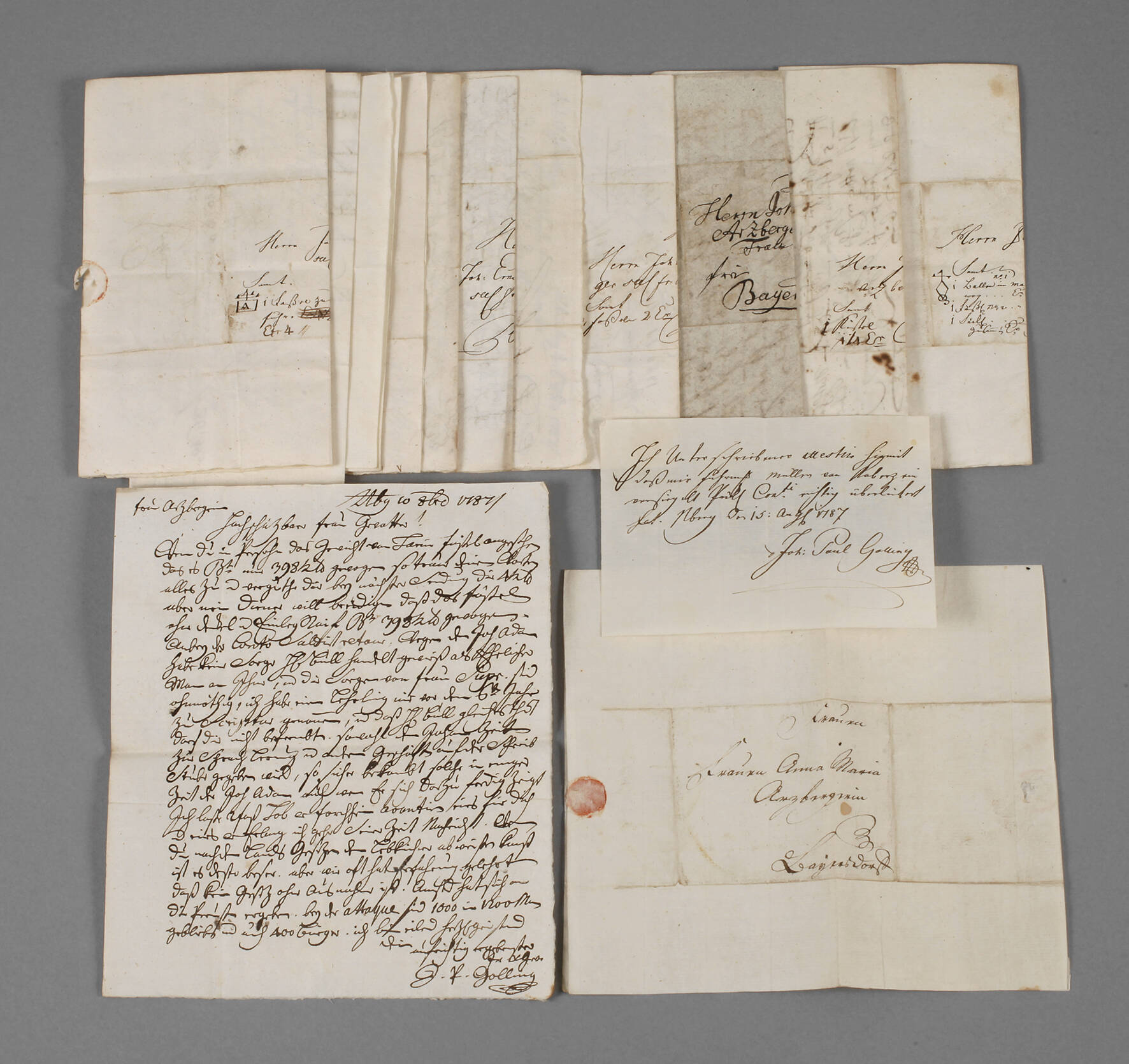 Kaufmanns-Korrespondenz Nürnberg/Baiersdorf 1787/88