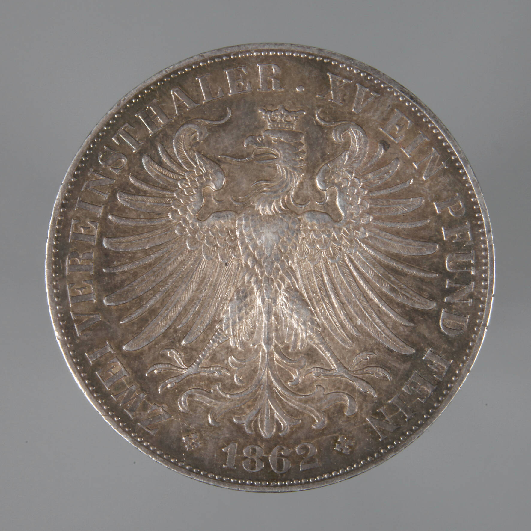 Zwei Vereinstaler Frankfurt 1862