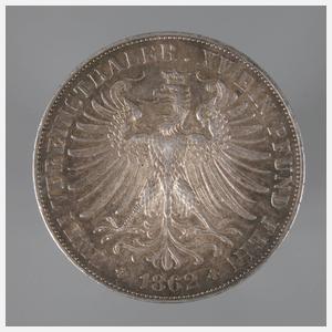 Zwei Vereinstaler Frankfurt 1862