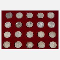 Sammlung 10 DM/Euro Silbermünzen111
