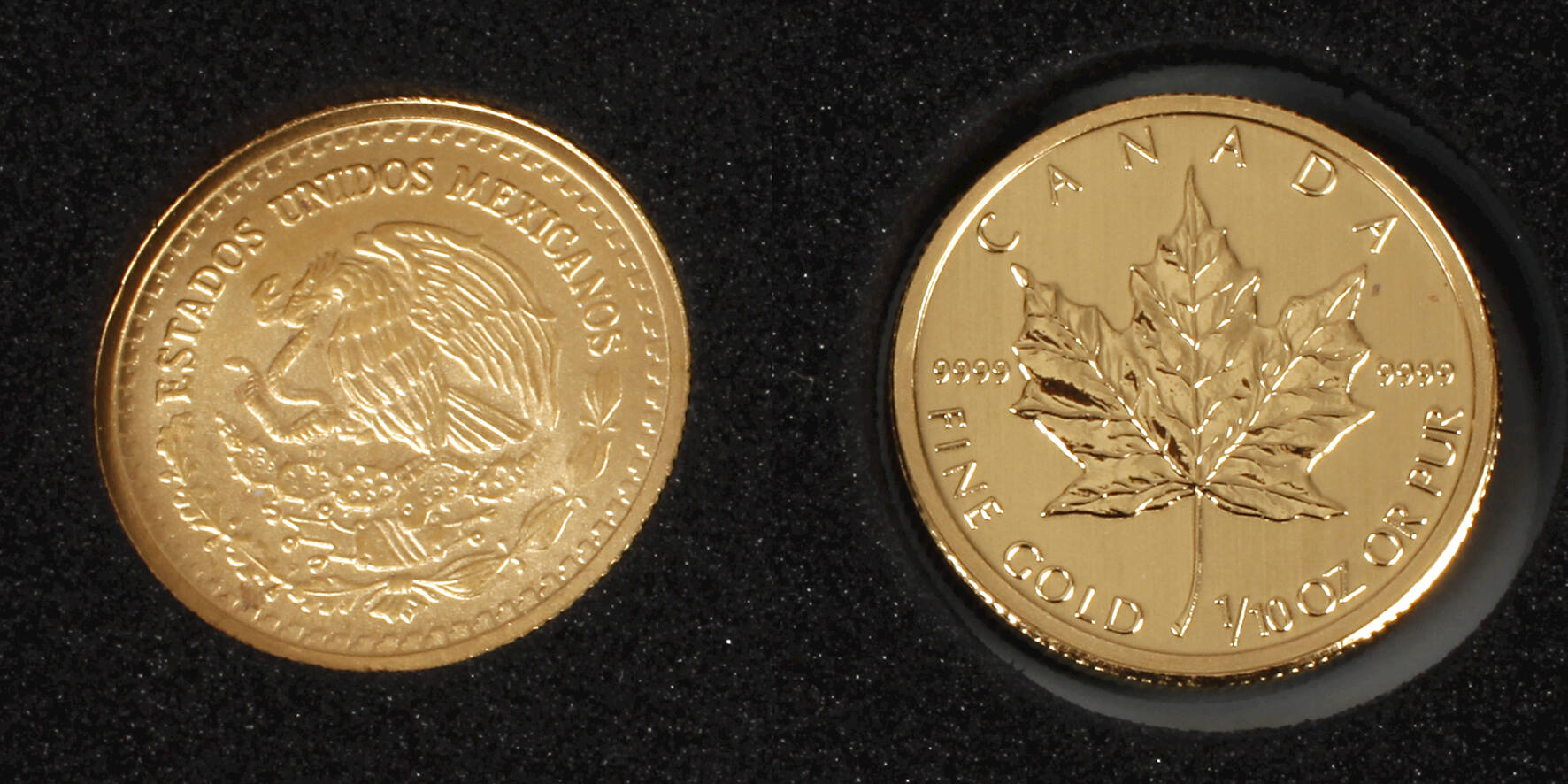 Zwei Gold-Anlagemünzen