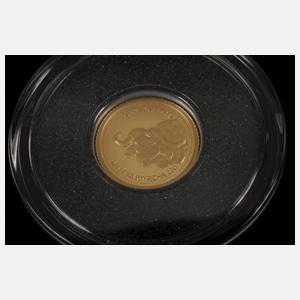 Konvolut Miniaturmünzen in Gold