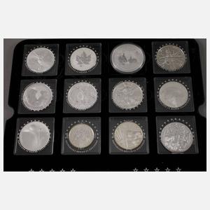 Konvolut Silbermünzen
