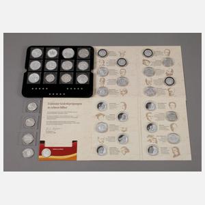 Konvolut Silbermünzen