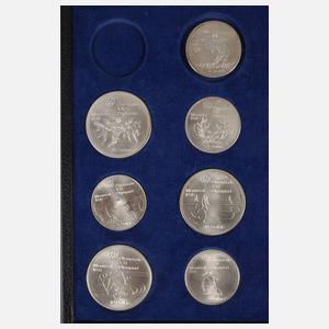 Satz Silbermünzen Montreal 1976