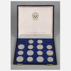 Satz Silbermünzen Montreal 1976