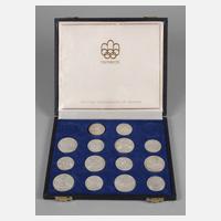 Satz Silbermünzen Montreal 1976111