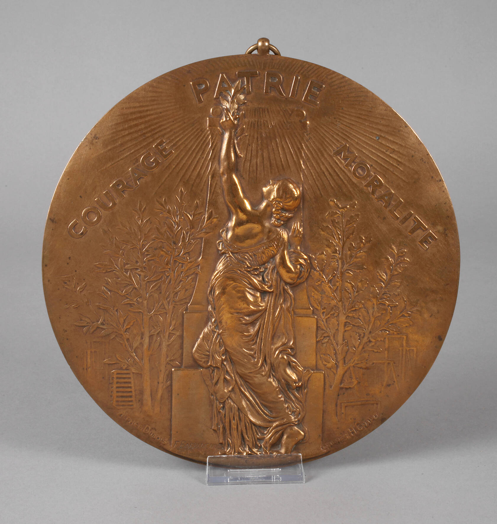 Medaillon Courage Patrie Moralité