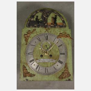 Standuhr mit Bergbauszene