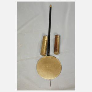 Standuhr mit Bergbauszene