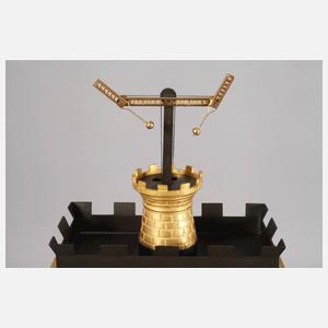 Seltene Pendule mit Telegraph