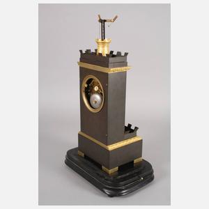 Seltene Pendule mit Telegraph