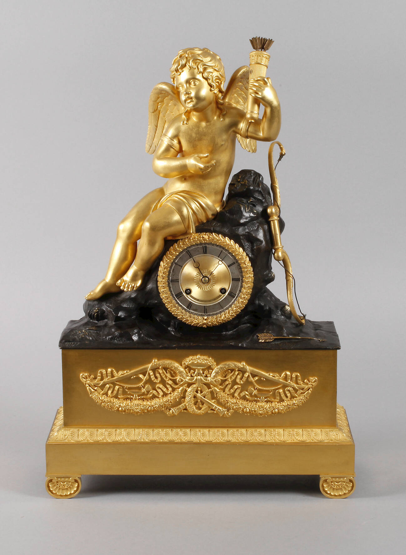 Bronzependule "Amor"