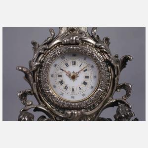 Kleine Tischuhr Silber