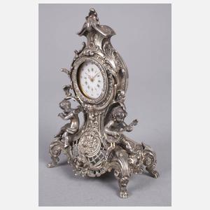 Kleine Tischuhr Silber