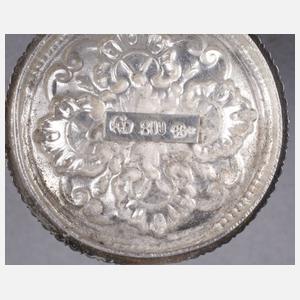 Kleine Tischuhr Silber