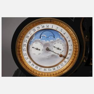 Große Kaminuhr mit Wetterstation