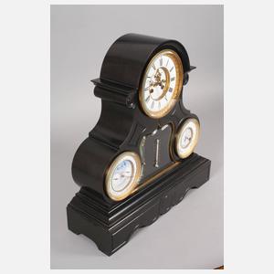 Große Kaminuhr mit Wetterstation