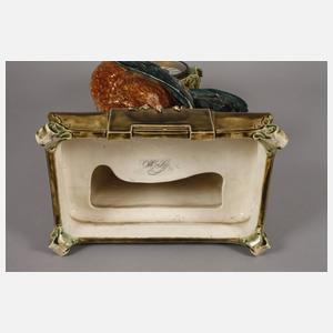 Große Tischuhr Keramik