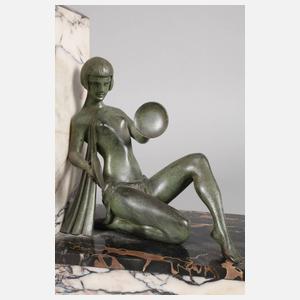 Figurenuhr Art déco