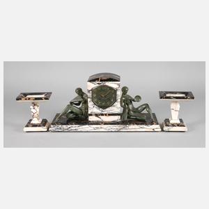 Figurenuhr Art déco