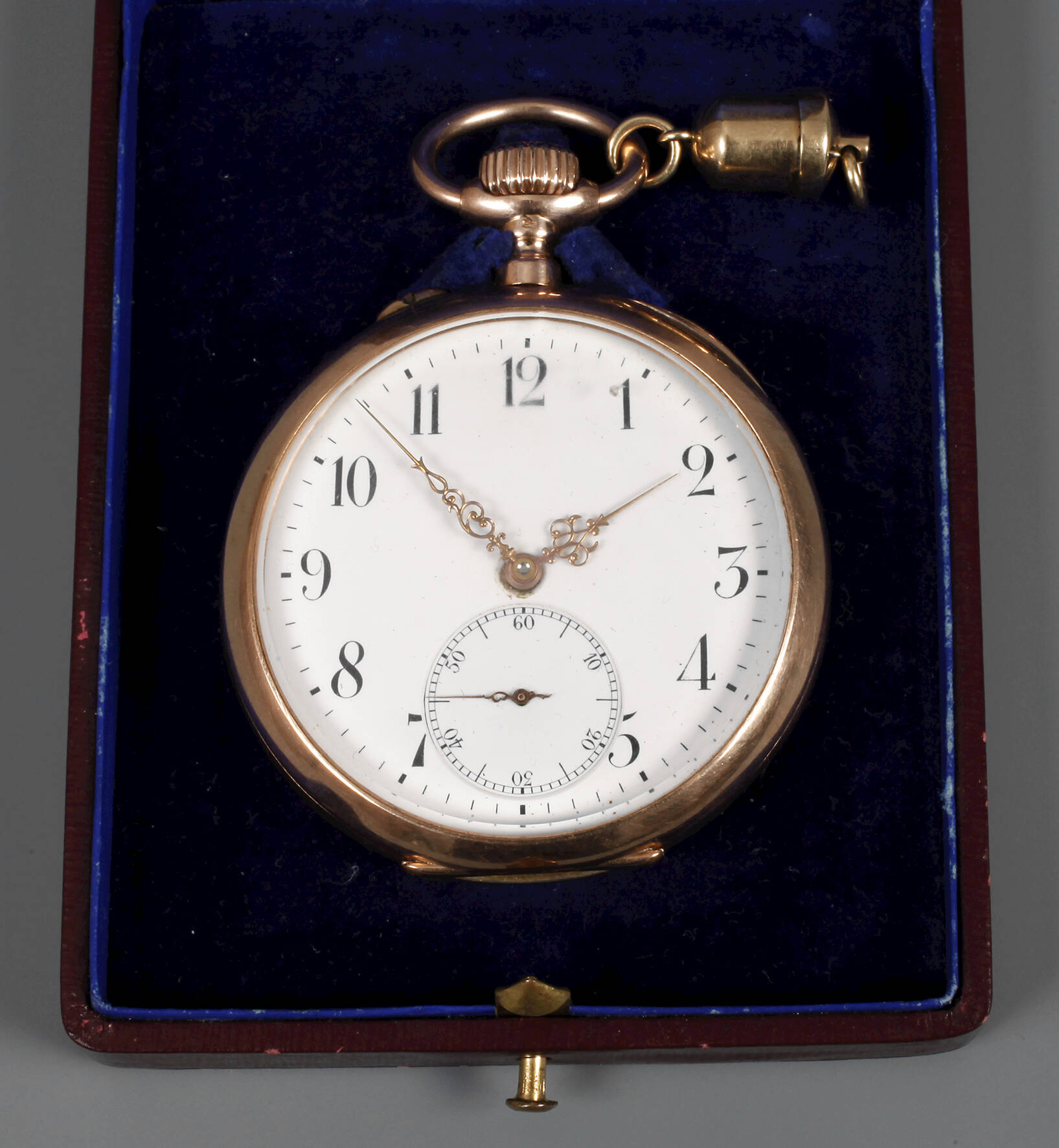 Taschenuhr Gold mit Diebstahlsicherung