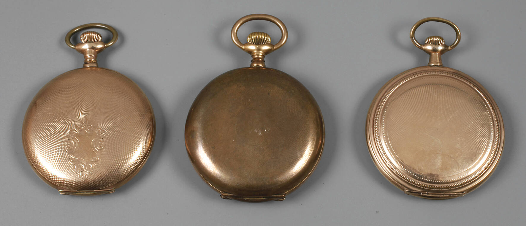 Drei Taschenuhren um 1900